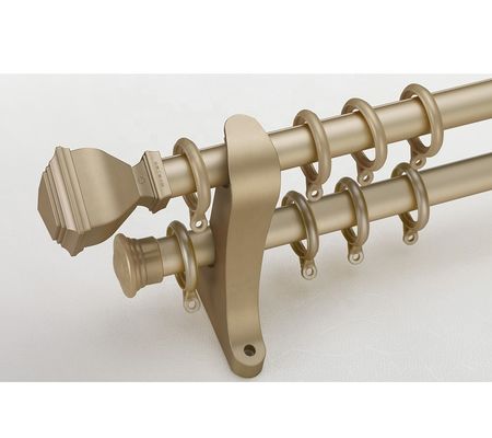 Cortina dobro Rod Holder Image Curtain da tubulação de alumínio da montagem 28mm da parede