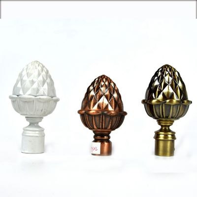 cor de cobre de bronze de Rod Accessories With Gold Sliver da cortina de janela de 19mm