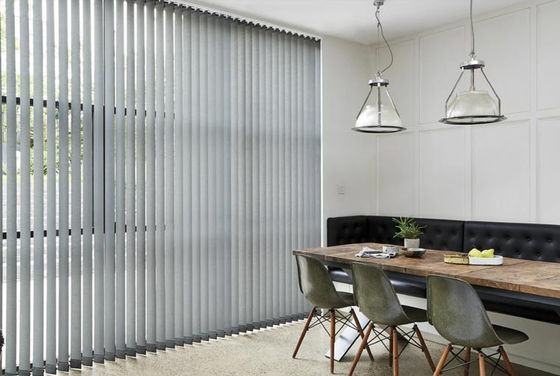 Assoalho de proteção vertical do escritório da fantasia inteligente dobro das cortinas de janela da abertura à separação do teto