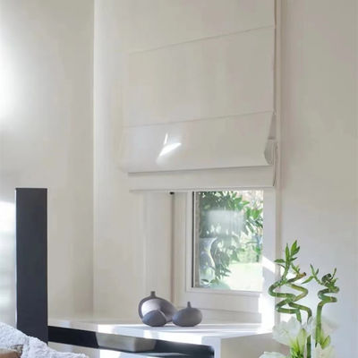 Gray Roman Blind Curtains Electric Motorized acima para baixo para o quarto da sala de visitas