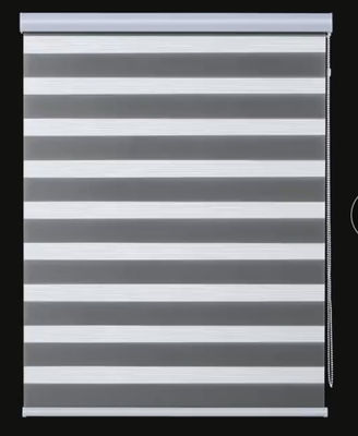 A tela semi cega manual da zebra cega o material do poliéster para o escritório