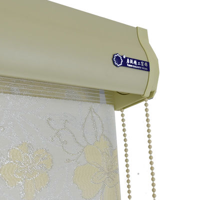 Cortinas de rolo dobro do escurecimento do teste padrão da zebra impermeáveis para o escritório