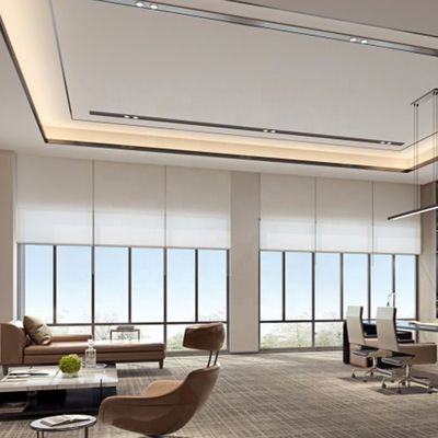 Cortinas de janela brancas do rolo do escurecimento da cor impermeáveis para a cozinha 1.8M Width