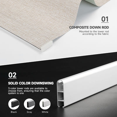 Sem corda luxuoso inteligente elétrico das cortinas de janela para o escritório da cozinha