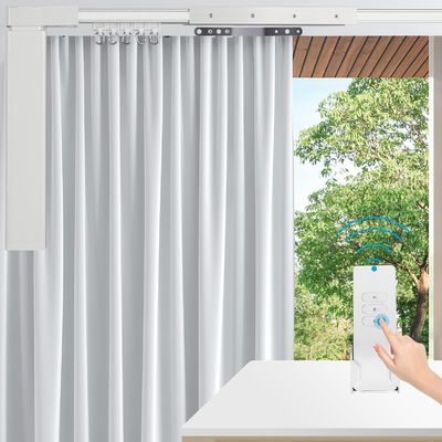 Sistema elétrico esperto automático do caminho de ferro da cortina do motor resistente de alumínio por atacado de Tuya Wifi do teto da fábrica