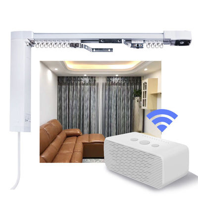 O fabricante por atacado Silent Design Ripple dobra o caminho de ferro elétrico de alumínio da cortina do Smart Home do motor de Wifi Tuya