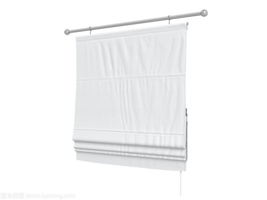 Windproof elétrico inteligente branco luxuoso das cortinas de janela para o café