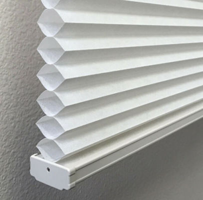 Cortinas de janela inteligentes do rolo do favo de mel motorizadas para salas de visitas