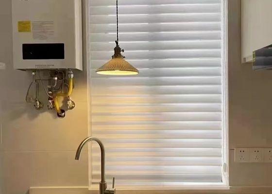 As cortinas triplas bonitas do La de Shangri cegam elétrico para o escritório
