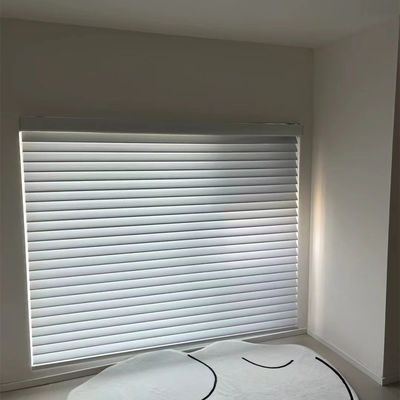 Cortina cega Gray Colored For Living Room branco da zebra do rolo