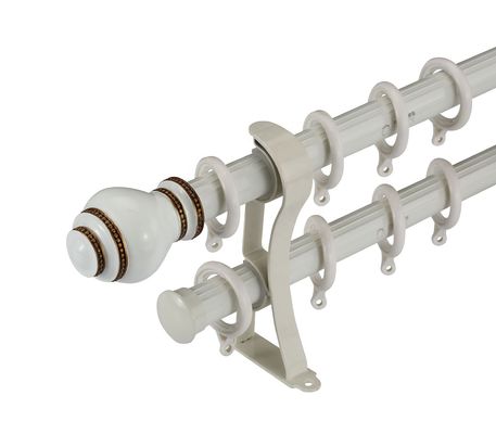 da barra de alumínio grossa do metal do hardware do polo de 32mm hastes de cortina terminadas completas com todos os acessórios