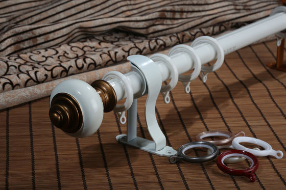 Cortina de alumínio oca luxuosa decorativa Rod dos tampões de extremidade 28mm da resina da janela