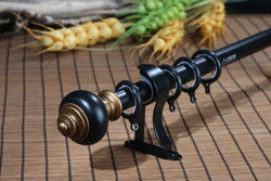 Cortina de alumínio oca luxuosa decorativa Rod dos tampões de extremidade 28mm da resina da janela