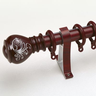 A resina dos produtos de madeira de Austrália 29mm para trás deixa cair o alumínio plástico cinzelado de Polo da cortina da sanefa do hardware