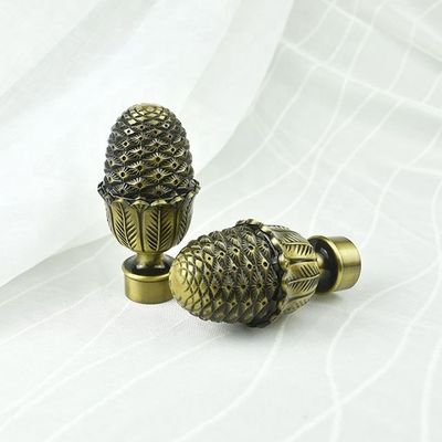 Cortina dobro de bronze curto torcida janela Ros de Polo da cortina de ferro forjado