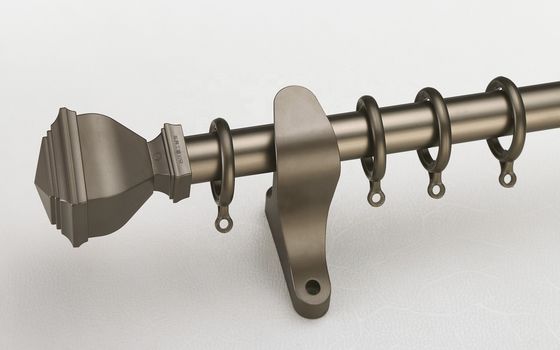 Cortina dobro Rod Holder Image Curtain da tubulação de alumínio da montagem 28mm da parede