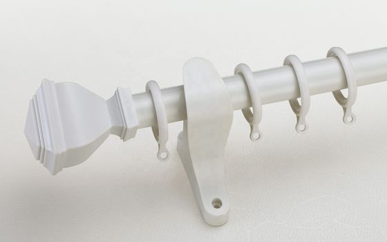 Cortina dobro Rod Holder Image Curtain da tubulação de alumínio da montagem 28mm da parede
