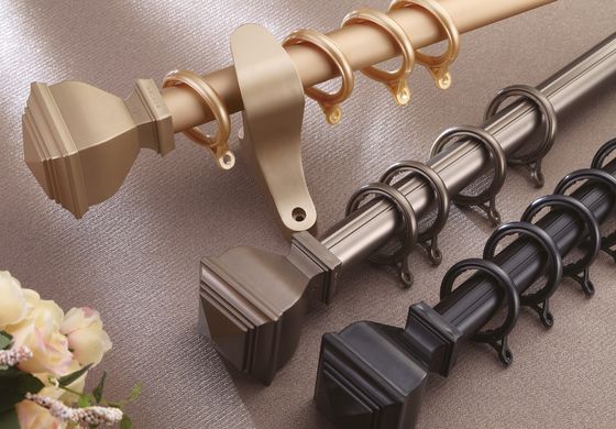 Cortina dobro Rod Holder Image Curtain da tubulação de alumínio da montagem 28mm da parede