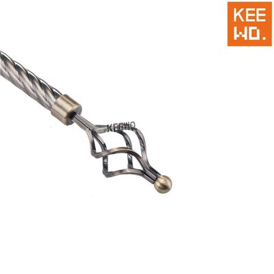janela telescópica de Rod Silver Color For Home da tubulação da cortina de 28mm