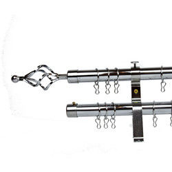 janela telescópica de Rod Silver Color For Home da tubulação da cortina de 28mm