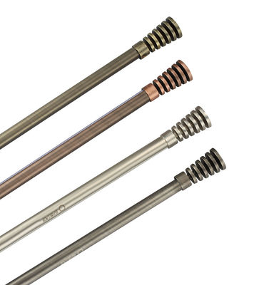 Cortina Ros telescópica de aço inoxidável de bronze antiga com acessórios da cortina
