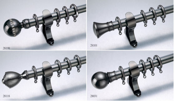 Cor de bronze do níquel de Rod Metal Stainless Steel Material da tubulação moderna da cortina