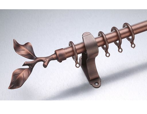 Cortina longa Ros do Finial de bronze antigo da folha do comprimento 3m de Kenya
