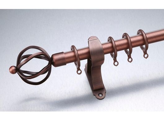 Cortina longa Ros do Finial de bronze antigo da folha do comprimento 3m de Kenya