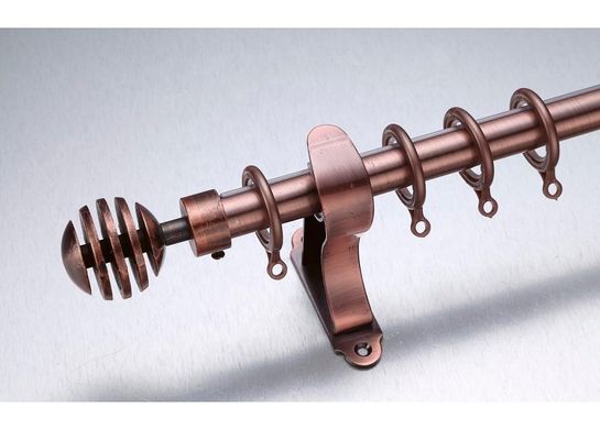 Cortina longa Ros do Finial de bronze antigo da folha do comprimento 3m de Kenya