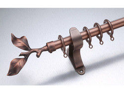 Cortina longa Ros do Finial de bronze antigo da folha do comprimento 3m de Kenya