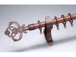 Cortina longa Ros do Finial de bronze antigo da folha do comprimento 3m de Kenya
