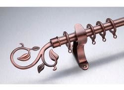 Cortina longa Ros do Finial de bronze antigo da folha do comprimento 3m de Kenya