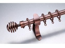 Cortina longa Ros do Finial de bronze antigo da folha do comprimento 3m de Kenya