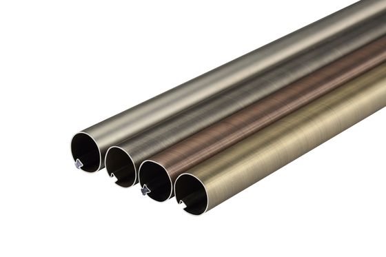 Anel de suportes de alumínio de Rod Anti Rust With Cover da tubulação da cortina do metal