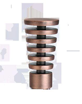 Única tubulação dobro Rod Steel Material Modern Style da cortina para a casa