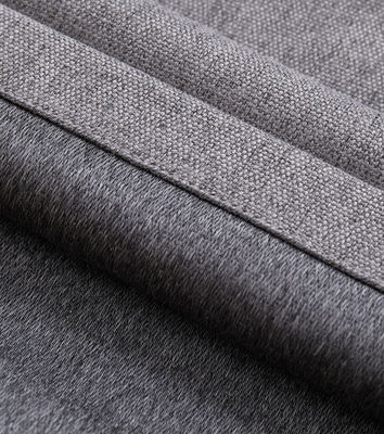 Linho Grey Camada dupla de cortina blackout claro Ring Style simples de veludo