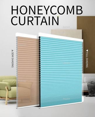 Grey Cortinas opacas tipo favo de mel de filtração claro, máscaras celulares amarrados modernas