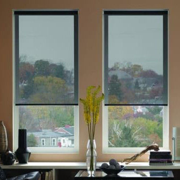 Anti da estática cortinas do escurecimento semi, máscaras de janela do rolo para o banheiro da cozinha