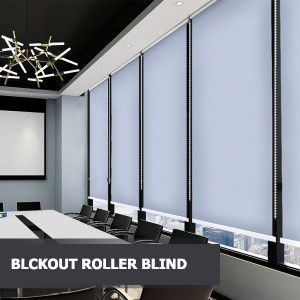 Cortinas materiais da cortina do rolo do poliéster para o logotipo da cópia da propaganda