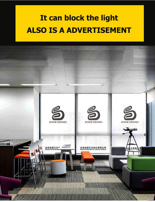 Cortinas materiais da cortina do rolo do poliéster para o logotipo da cópia da propaganda