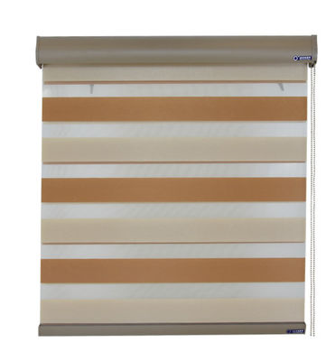 Dupla camada cega da cortina da zebra horizontal interna para a sala de visitas