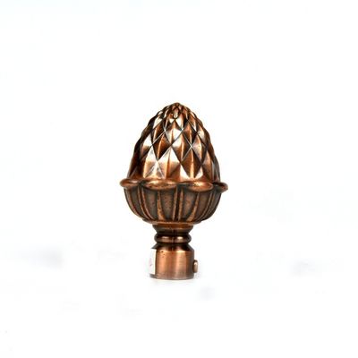 cor de cobre de bronze de Rod Accessories With Gold Sliver da cortina de janela de 19mm