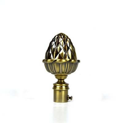 cor de cobre de bronze de Rod Accessories With Gold Sliver da cortina de janela de 19mm