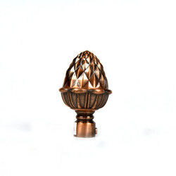 cor de cobre de bronze de Rod Accessories With Gold Sliver da cortina de janela de 19mm