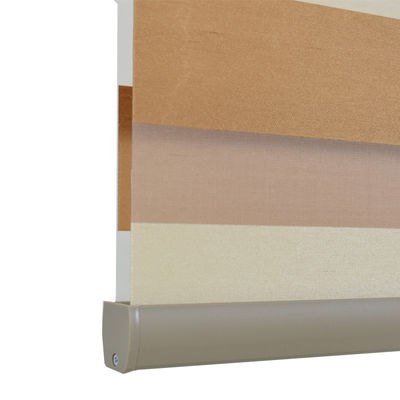 Material inteligente da tela das cortinas de janela do manual da dupla camada para interno
