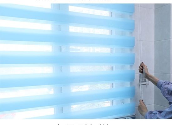 Cortina cega de rolamento horizontal da zebra para o quarto da sala de visitas