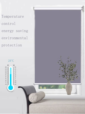 A janela impermeável do escritório da tela do escurecimento drapeja Gray Color For Indoor Decoration