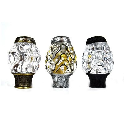 Finials personalizados Crystal Curtain Rod Accessories da cortina