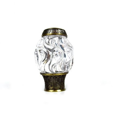 Finials personalizados Crystal Curtain Rod Accessories da cortina