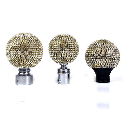 Cortina Rod Accessories Crystal Glass Finials para a cortina Ros